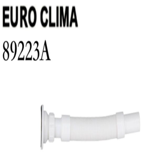 Plastic flex down pipe 89223A EUROCLIMA G - 1-1/2*40 WX